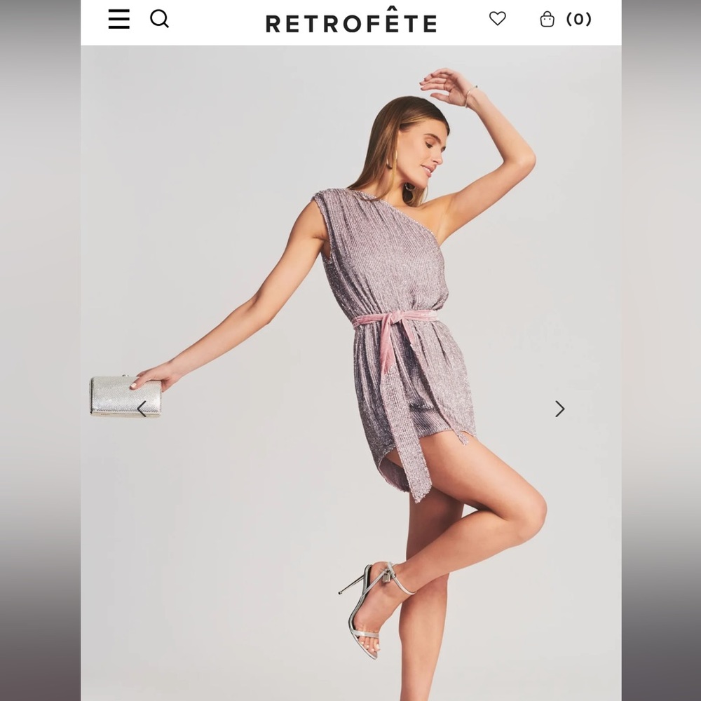 Retrofete ella one shoulder dress